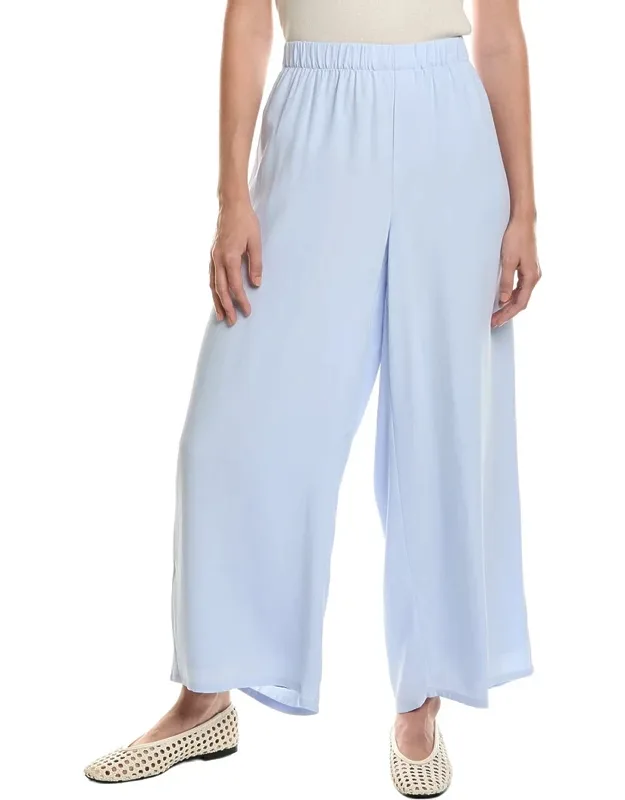 Wide Ankle Silk Pants