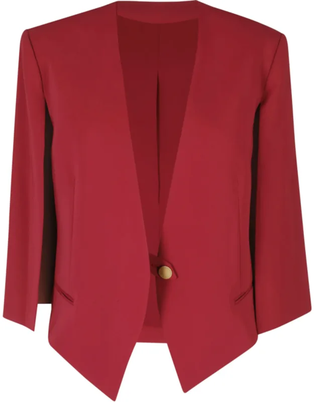 Cady Stretch Open Sleeve Viscose Blazer