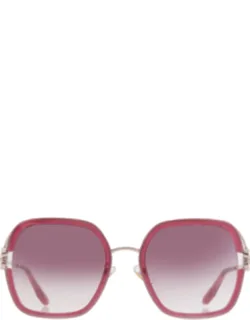Chopard Red Gradient Square Sunglasses Schg32v 57 Mm Lens Width, 21 Mm Lens Bridge