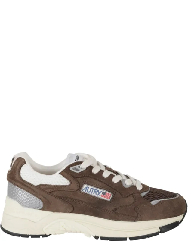 Hyperway Low Mesh Inserts Suede Sneakers
