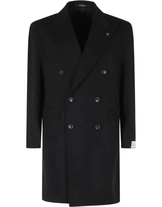 Double-breasted Wool-blend Coat