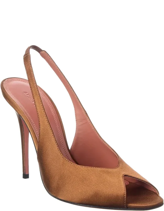 Satin Slingback Sandals