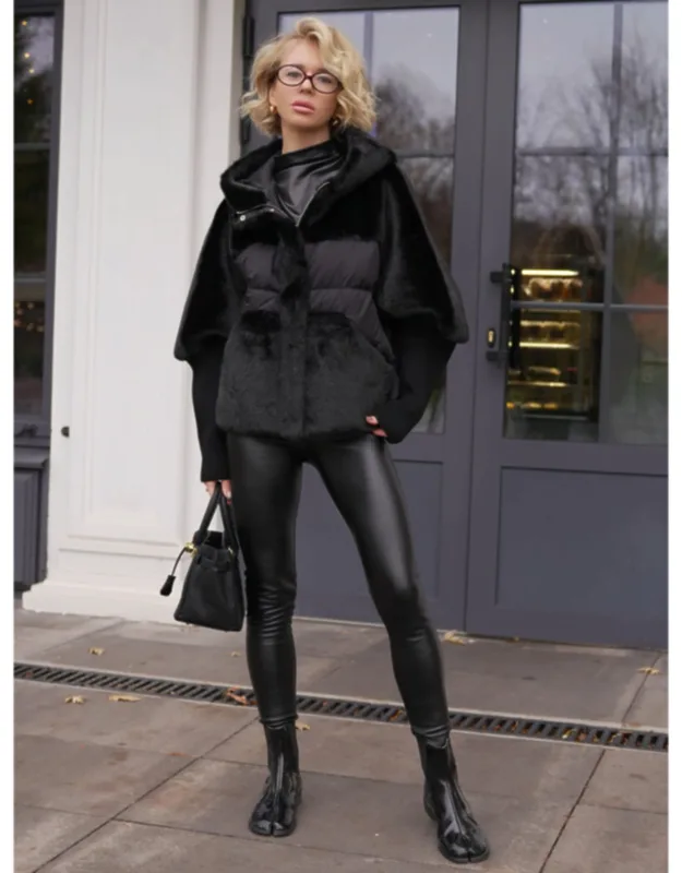 Eco-fur Down Fill Coat