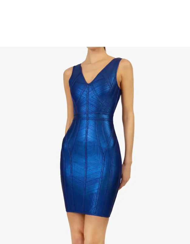 Bodycon V-neck Dress