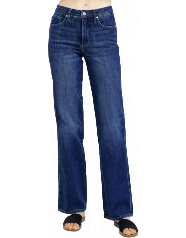 Dahlia Fid Rise Tummy Control Classic Straight Jeans