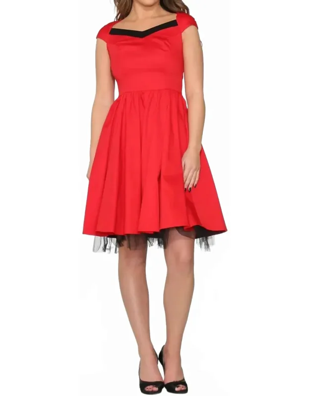 Trim Swing Dress