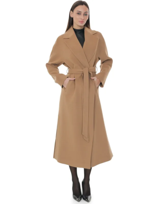 Comfort Classic Wraparound Wool Blend Overcoat