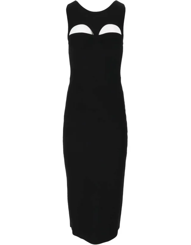 Cut-out Knit Sweater Dress