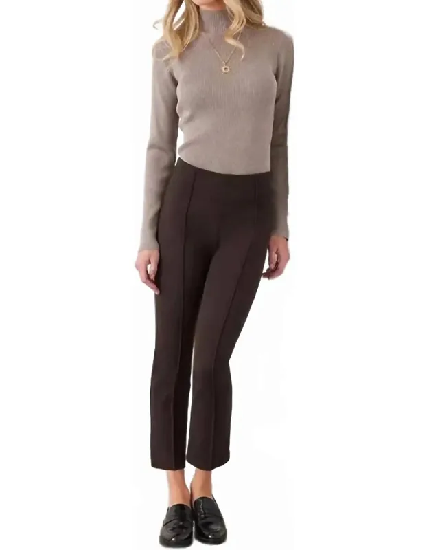 Cropped Pintuck Pants