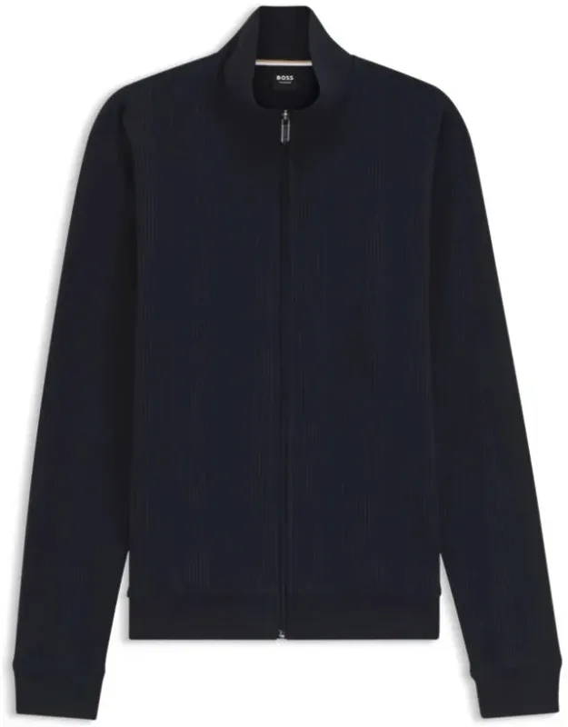 Waffle-structured Cotton-blend Jacket