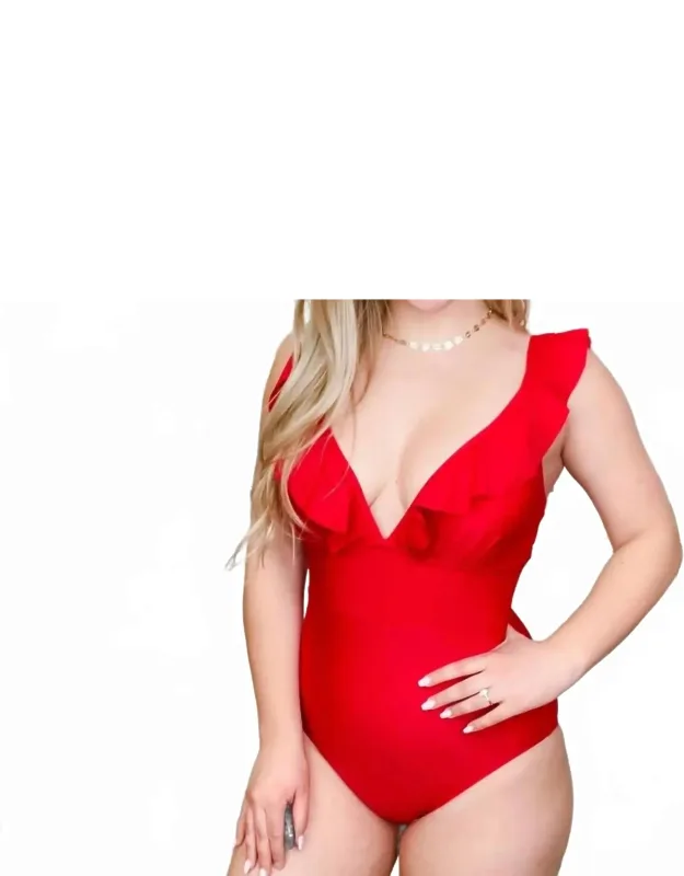 Flaming Hot Summer One Piece Swimsuit