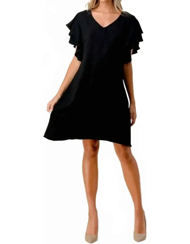 Ruffle Sleeve Dress