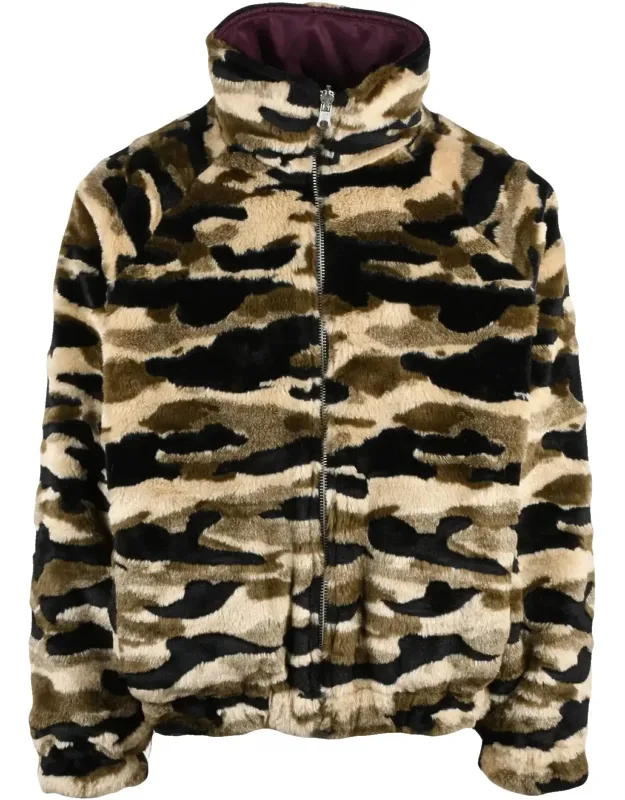 Reversible Camouflage Zip Coat