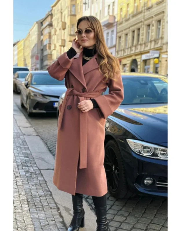 Tailored Cashmere Wool Coat