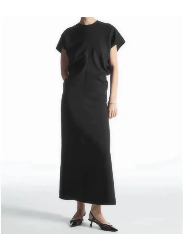 Spiral Seam Maxi Dress