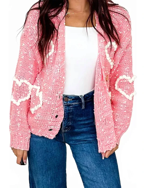 Falling In Love Knit Long Sleeve Cardigan