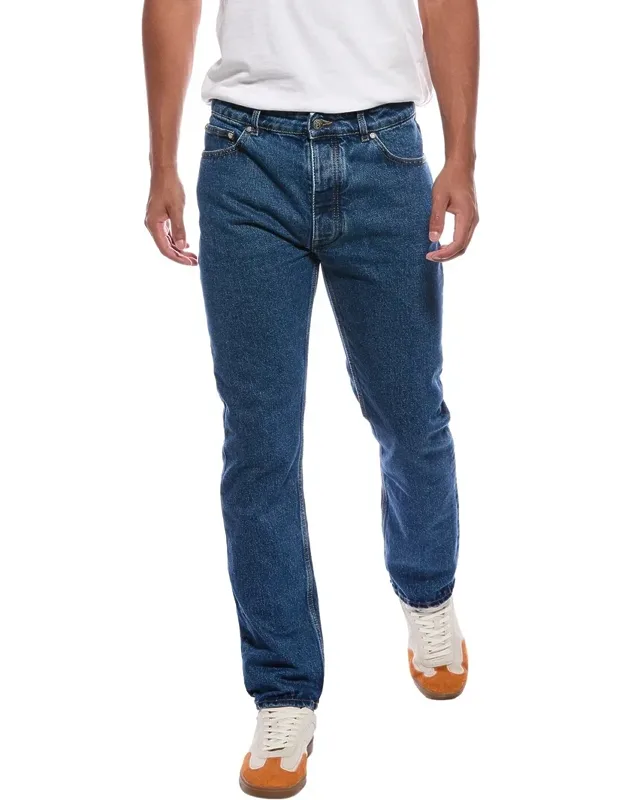 Low Waist Monogram Straight Jeans