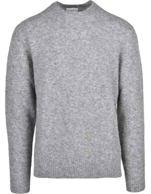 Textured Alpaca-blend Crewneck Sweater