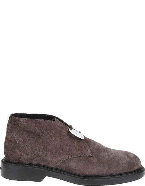 Leather Lace-up Ankle Boots
