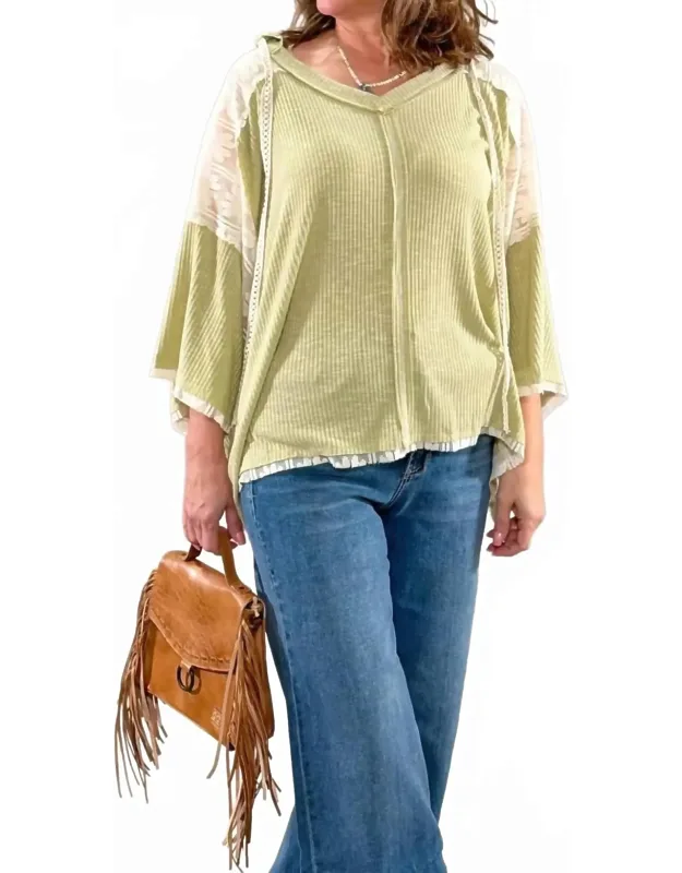 Breezy Hoodie With Lace
