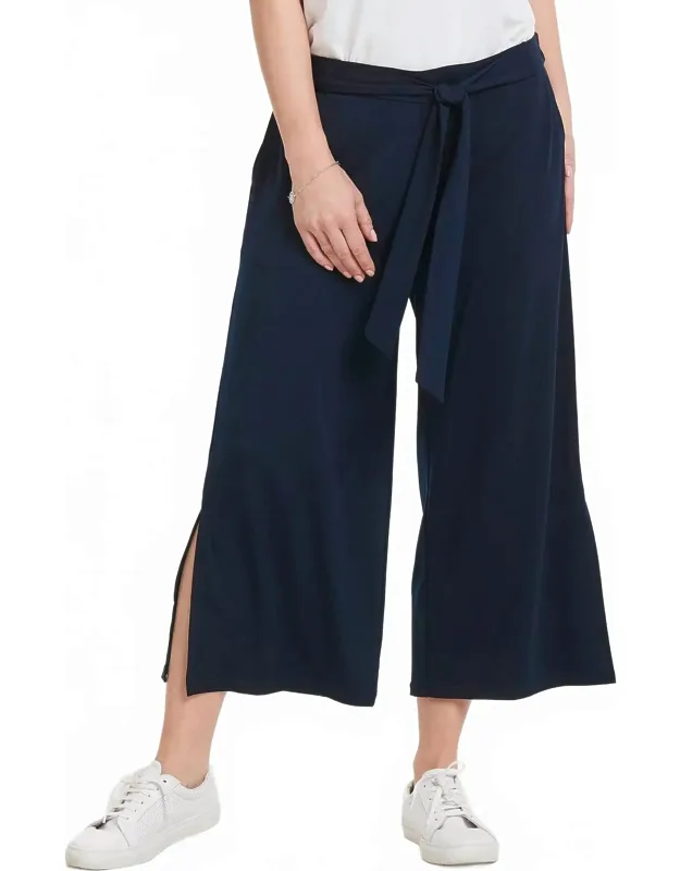 Cropped High Waist Trousers