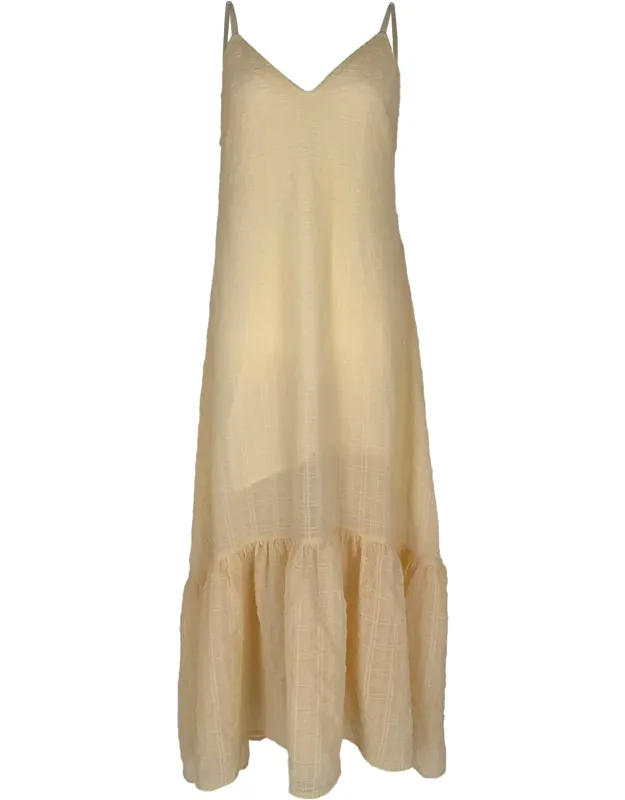 V-neck Sleeveless Maxi Dress