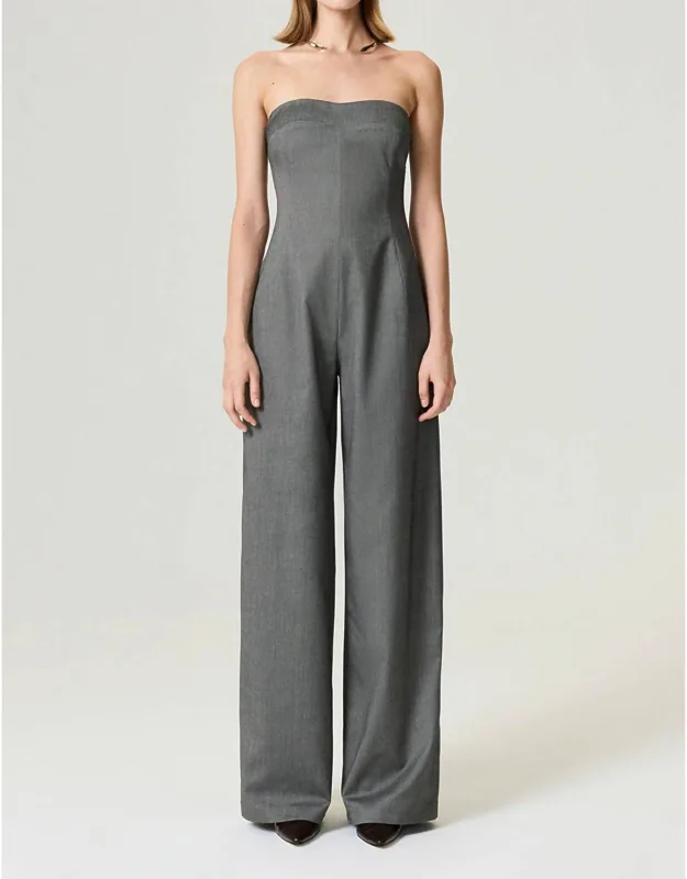 Soho Tailored Strapless Jumpsuit