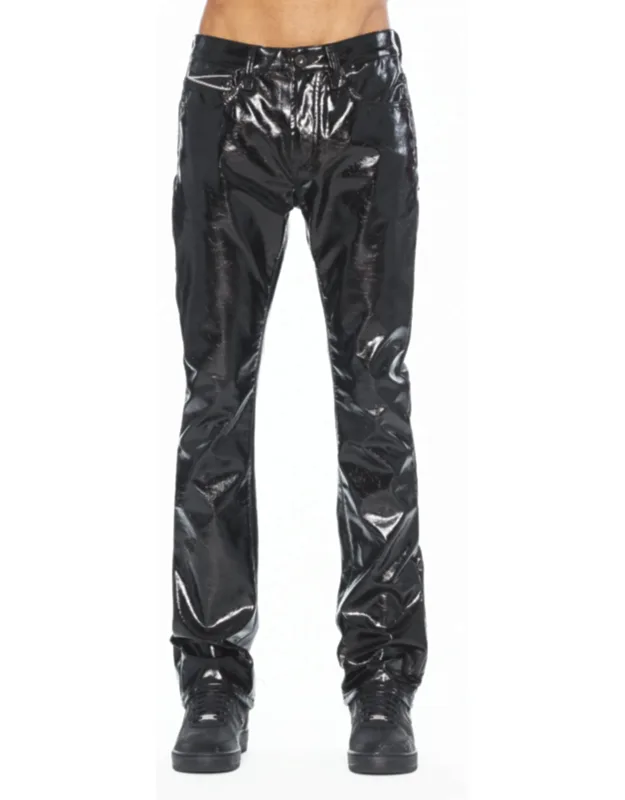 Patent Leather Bootcut Jeans