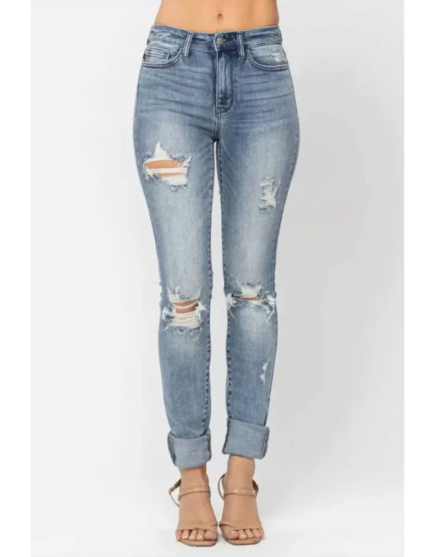 Susannah High Waist Tall Heavy Destroyed Skinny Jeans
