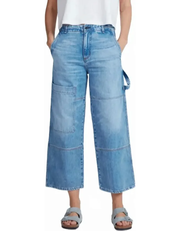 Cropped Carpenter Workwear Inspired Jeans