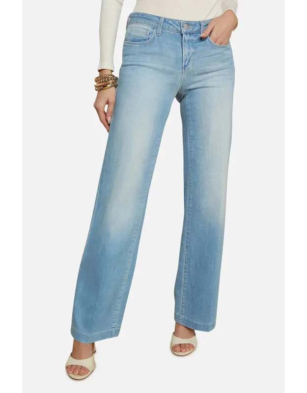 Low Rise Wide Leg Jean - Relaxed Fit, Premium Stretch Denim