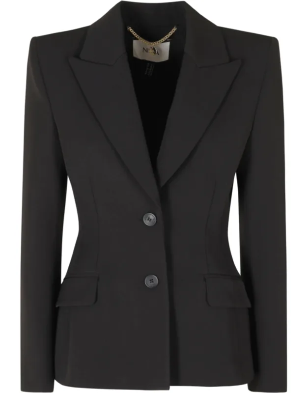 Notched Lapel Single-breasted Blazer