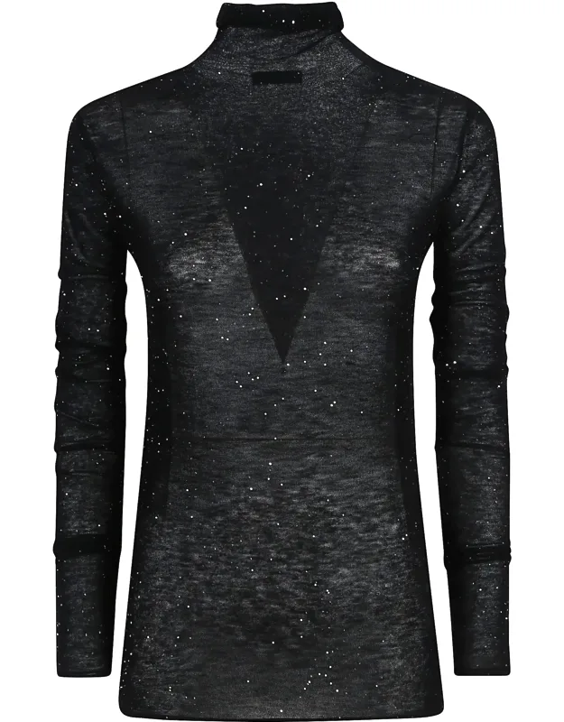 Moss Long-sleeved Turtleneck Sweater