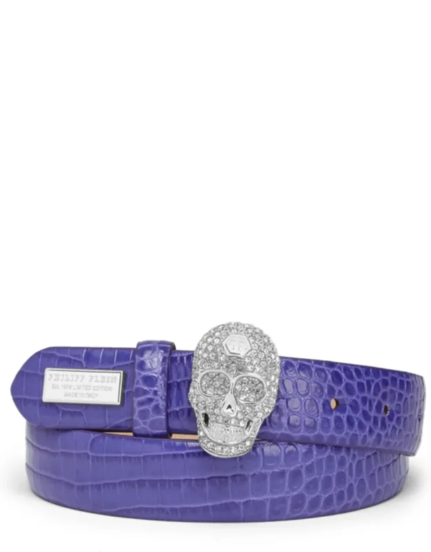 Belt With Skull Crystal