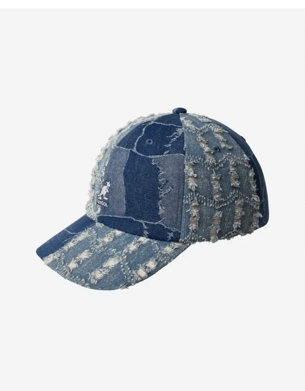Denim Mash Up Patchwork Baseball Cap