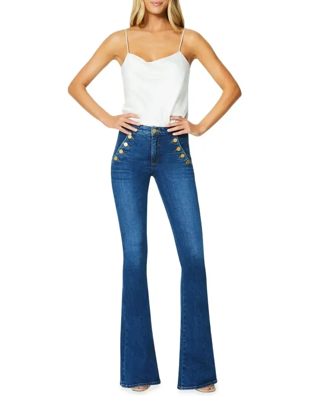 Mid-rise Flare Jeans