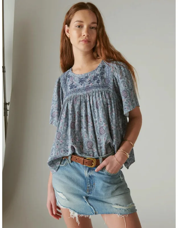 Embroidered Top