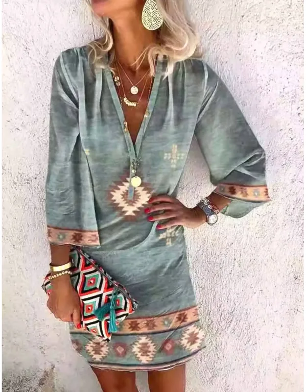 Southwest Summer Midi Dress