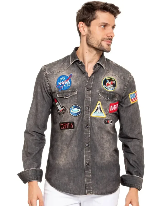 To Infinity And Beyond Special Edition Patched Denim Shirt