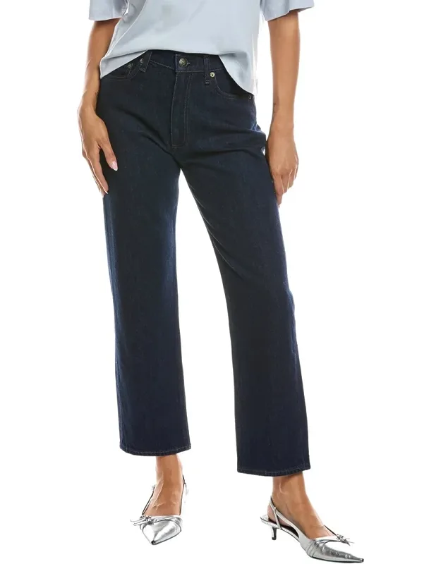 Harlow Mid Rise Ankle Straight Jeans