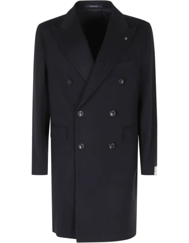 Double-breasted Wool-blend Coat