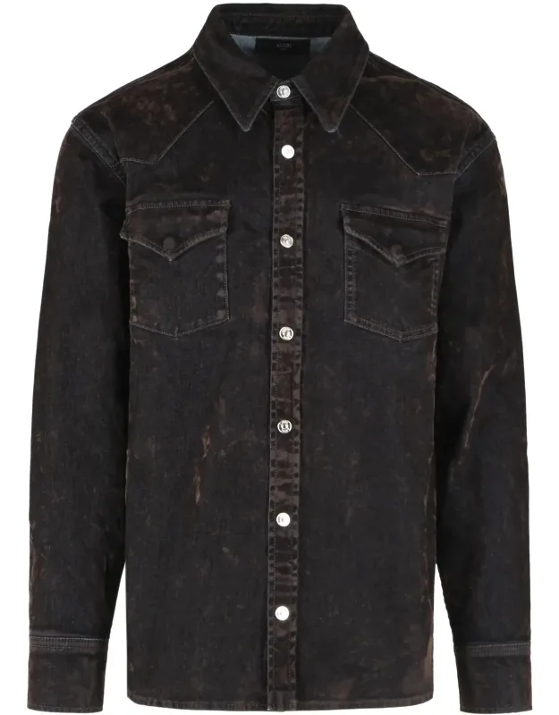 Denim Flared Shirt