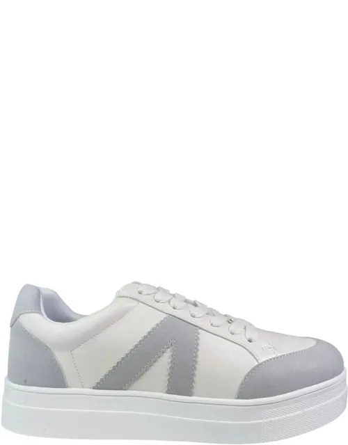 Faux Leather Platform Sneakers