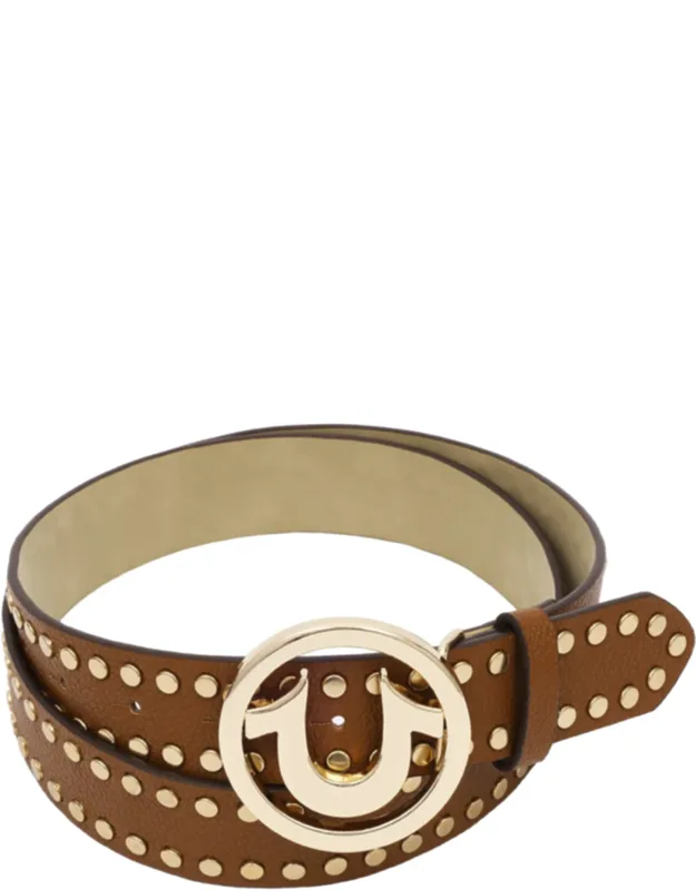 Studded Horseshoe Logo Belt