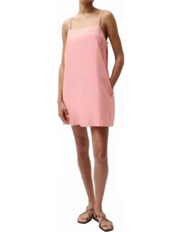 Misa Silk Blend Mini Dress