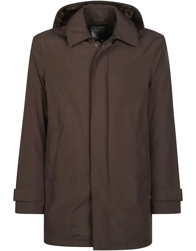 Concealed-closure Medium Down Jacket