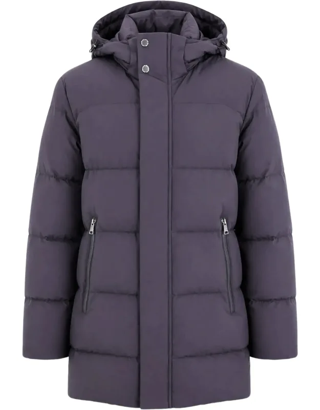 Hooded Padded Down Jacket