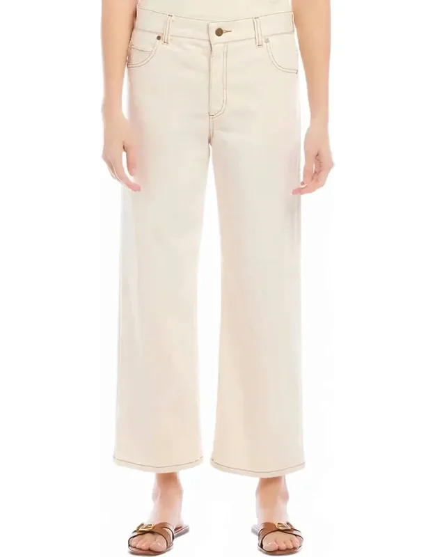 Cropped Wide Leg Jeans
