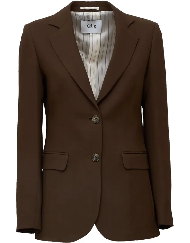 Wool Two-button Blazer