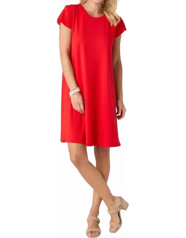 Flutter Sleeve Dress